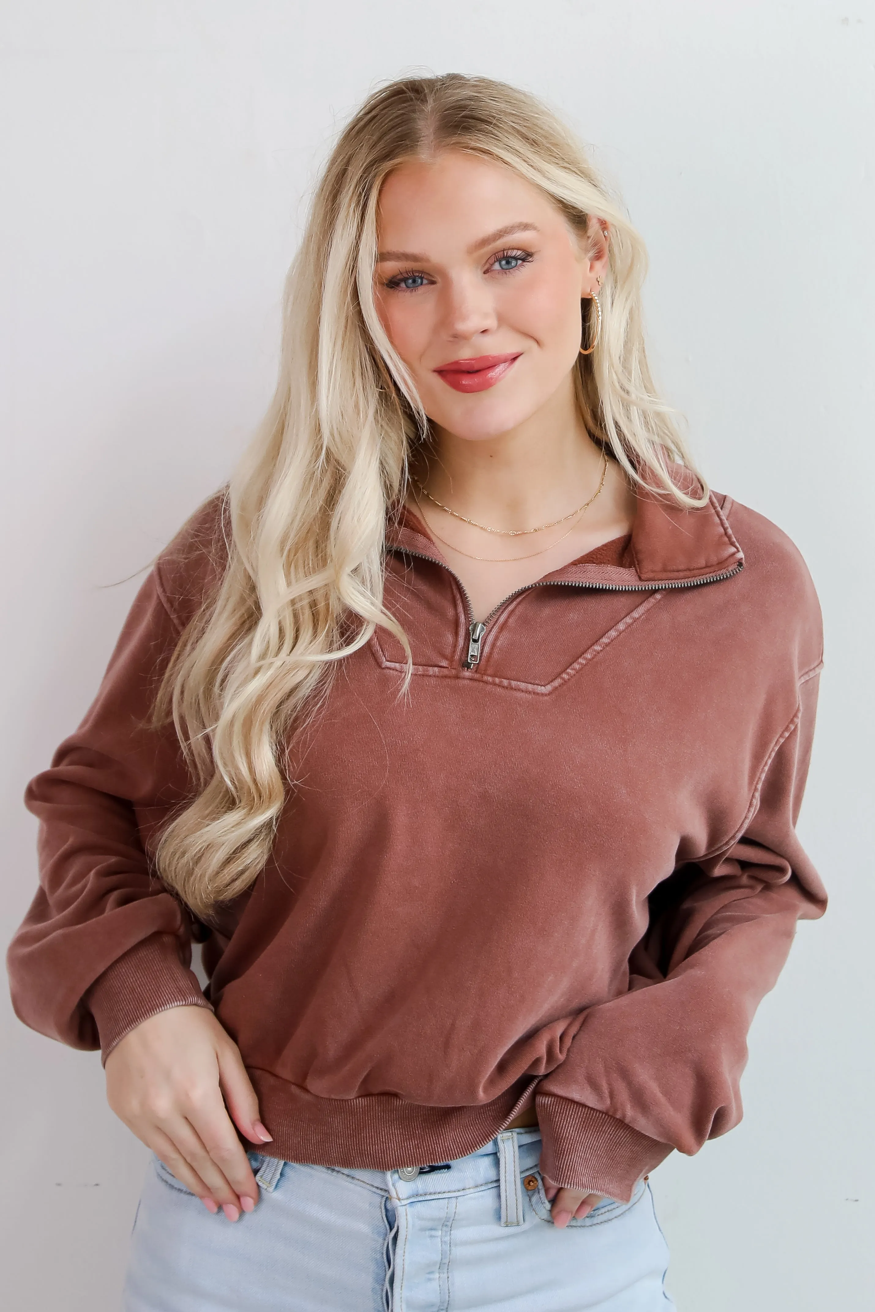 Weekend Uniform Quarter Zip Pullover - DU DEAL