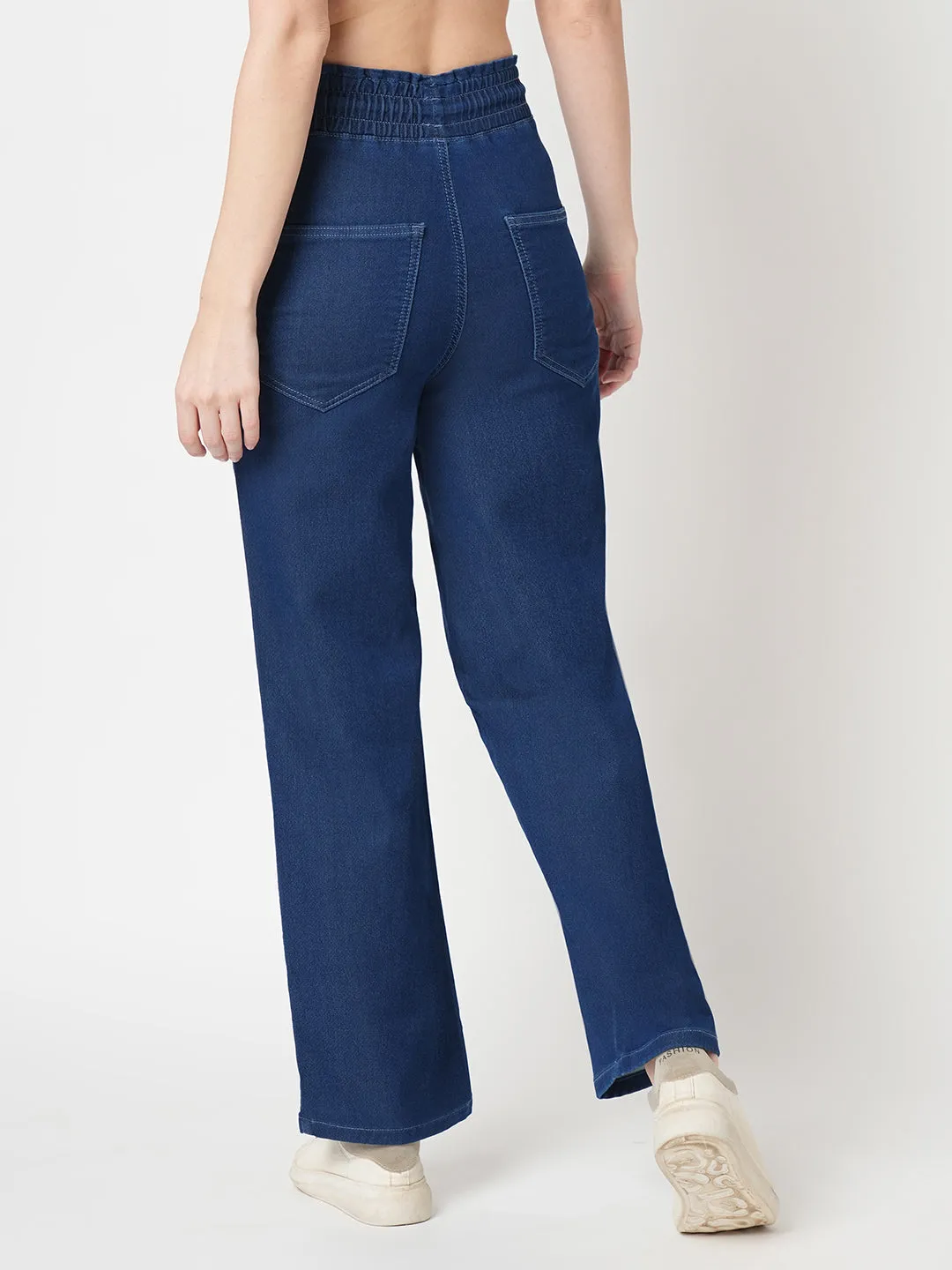 Women Blue High-Rise Jogger