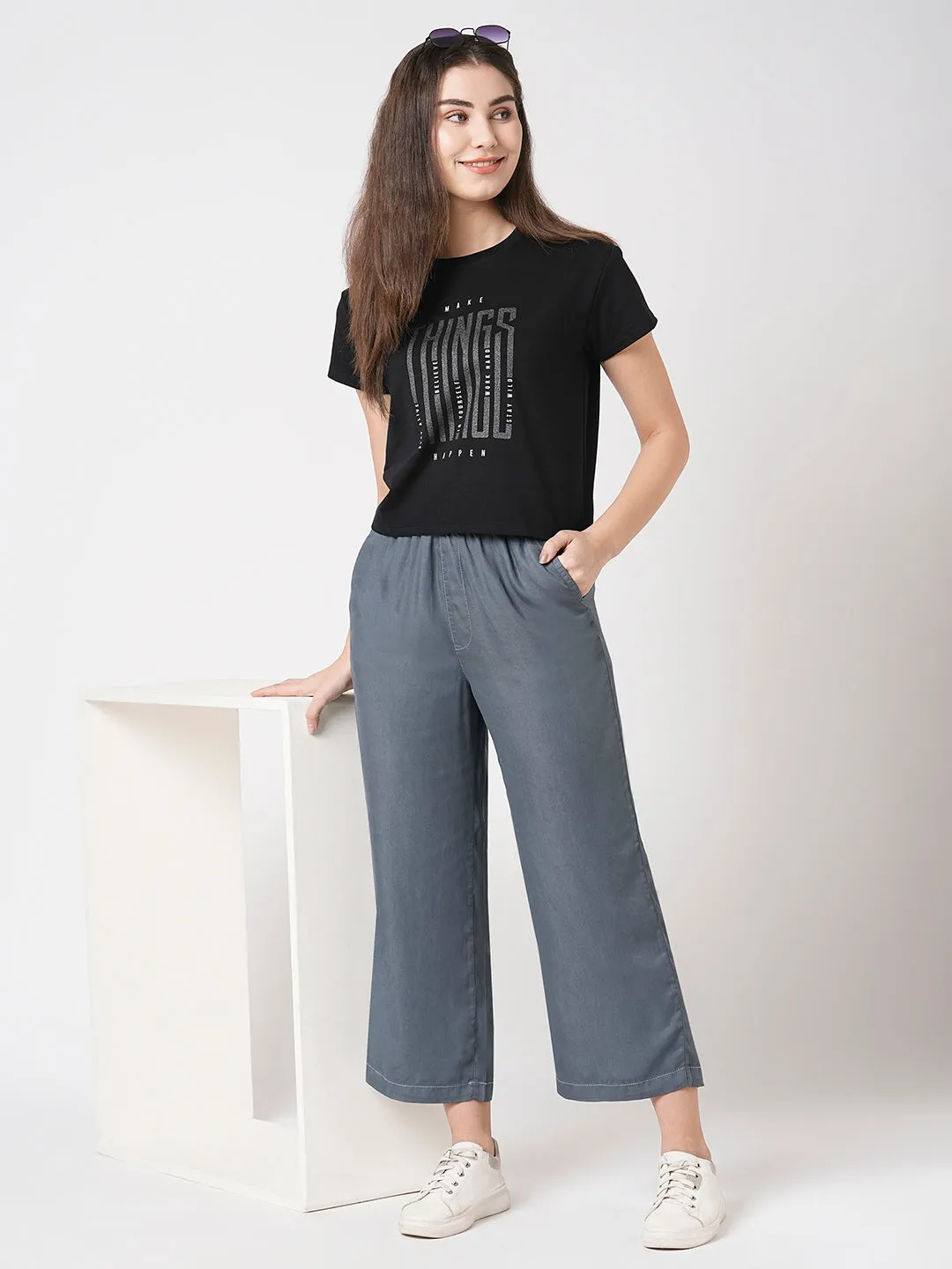 Women High-Rise Comfort Culottes